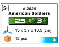 Soldats Américains - 3 figurines avec accessoires